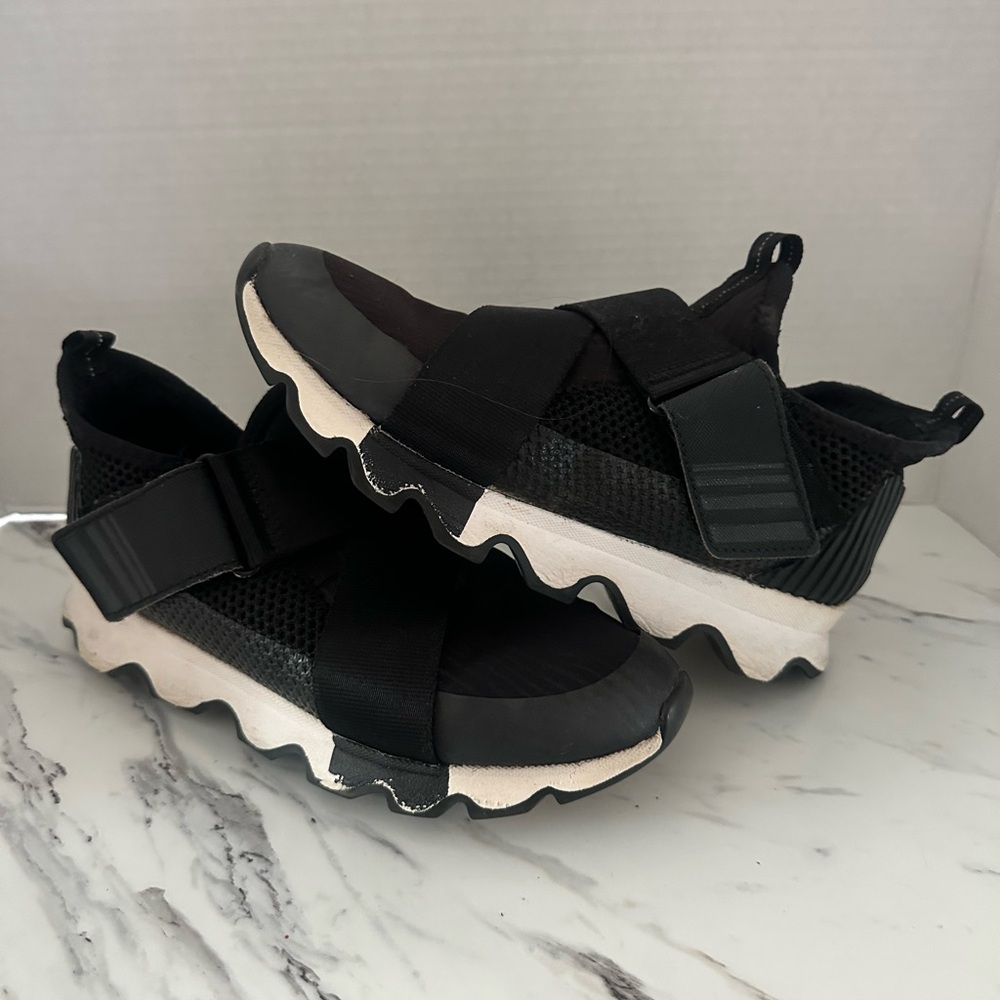 Sorel Black and White Women's Sneakers